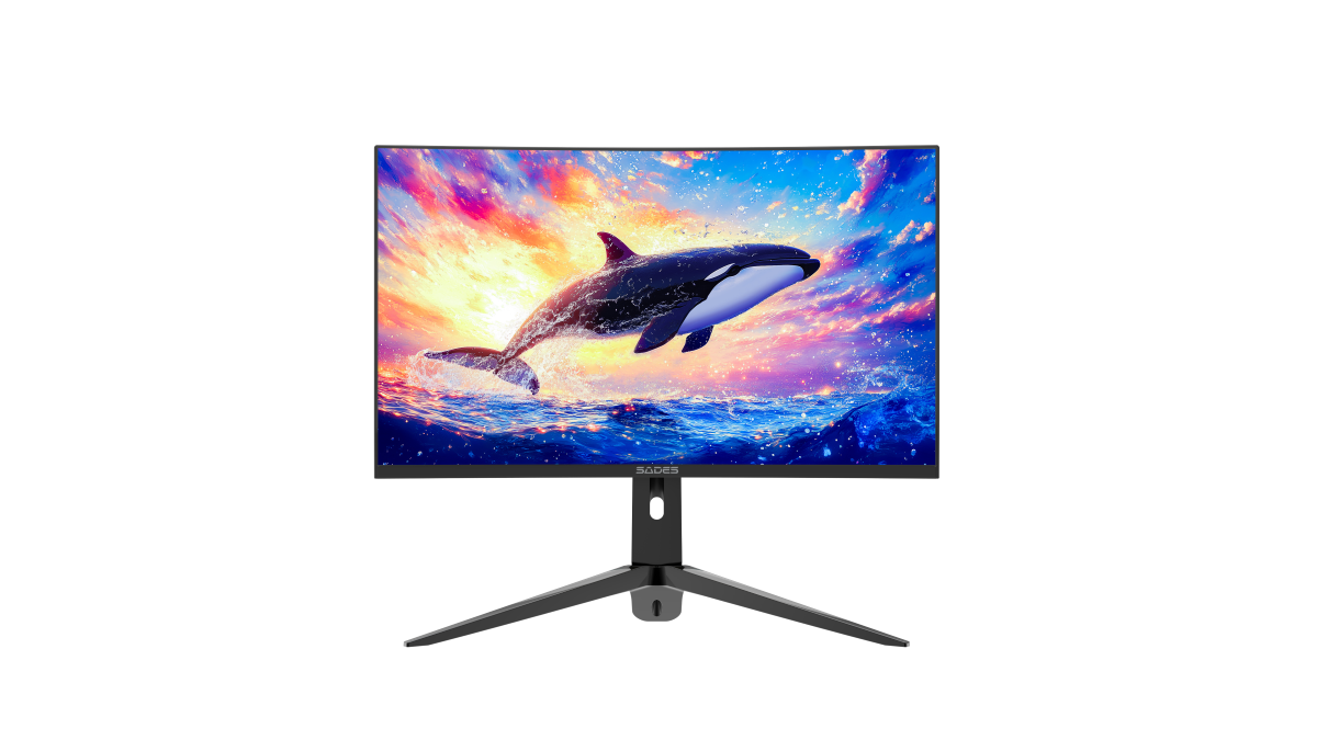 Sades KL-Whale SA-C01Q27B, 27" QHD (2K) 2560x1440, 180Hz, 1ms, HDMI 2.1, VA, Curved Gaming Monitor - Black