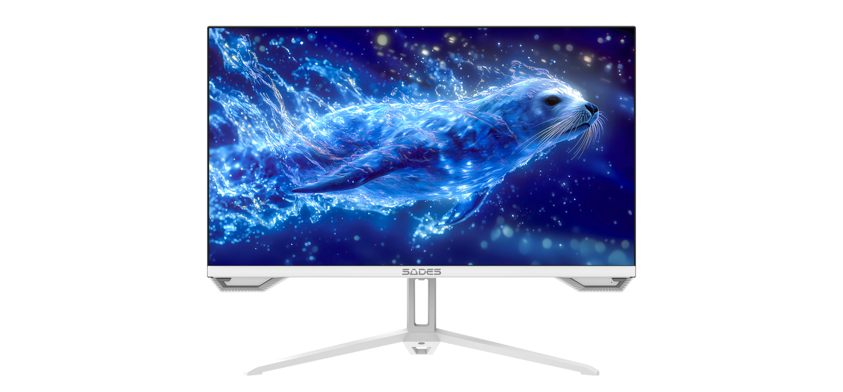 Sades SL-Sealion-24 SA-F01F24W, 24" FHD 1920x1080, 120Hz, 1ms, HDMI 2.1, IPS, Flat Gaming Monitor - White