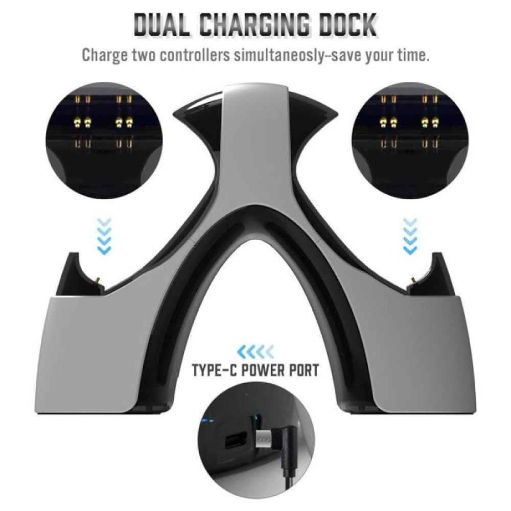 Sades Dual Charger Station For PlayStation 5 Controllers C101