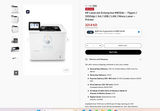 HP LaserJet Enterprise M612dn - 71ppm / 1200dpi / A4 / USB / LAN / Mono Laser - Printer