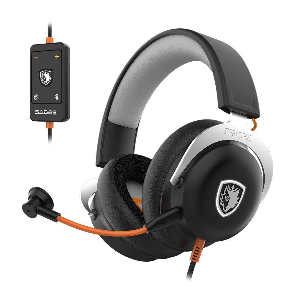 Sades Spectre SA-915B Virtual 7.1 Surround Sound USB Gaming Headset - Black