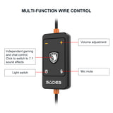 Sades Spectre SA-915B Virtual 7.1 Surround Sound USB Gaming Headset - Black