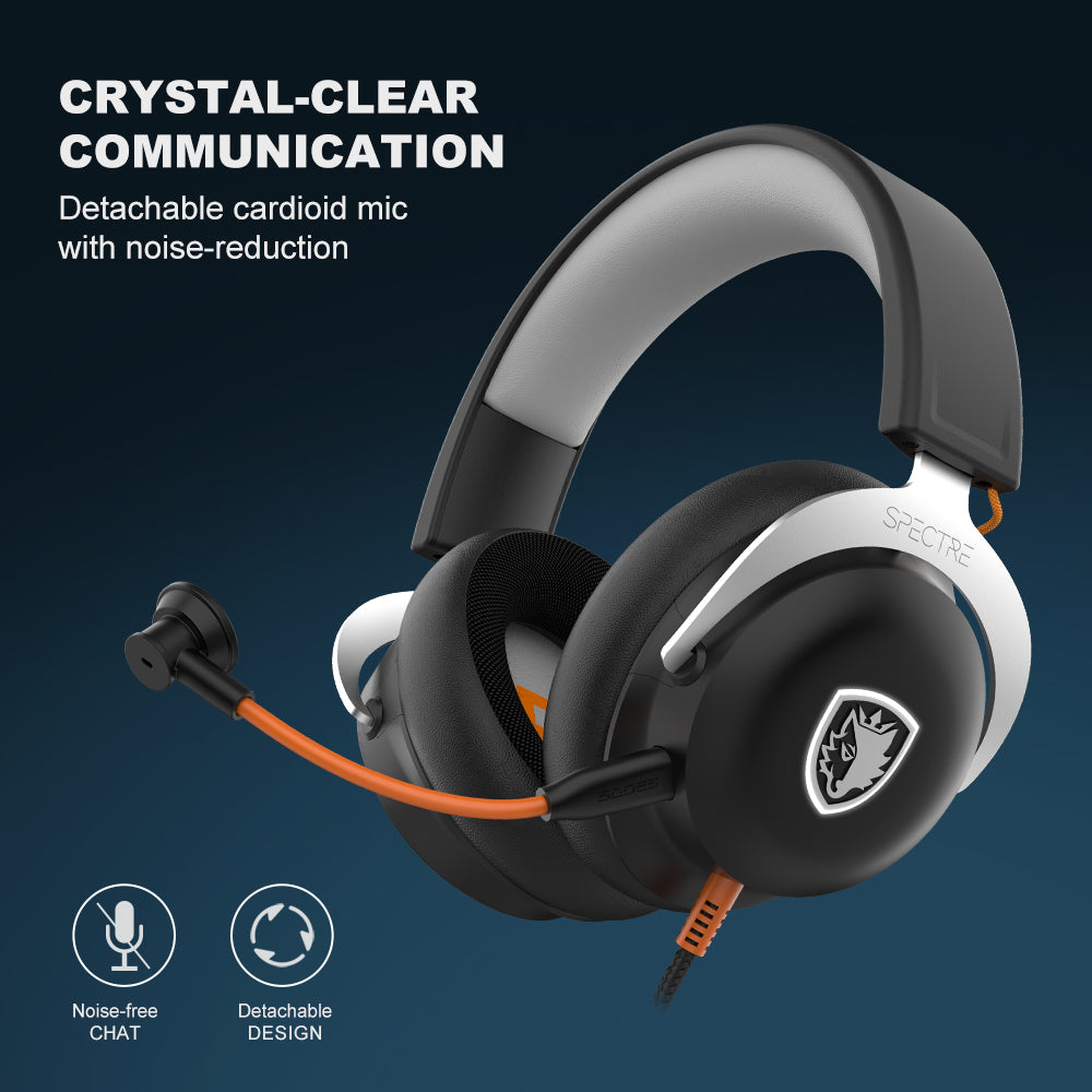 Sades Spectre SA-915B Virtual 7.1 Surround Sound USB Gaming Headset - Black