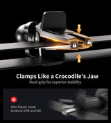 حامل سيارة Choetech T208-F مغناطيسي مع شحن لاسلكي 15W – تركيب على التكييف أو الطبلون – متوافق مع MagSafe – أسود