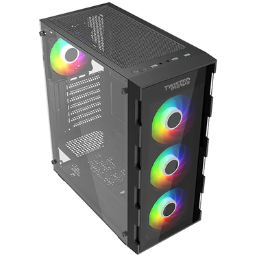 Case Twisted Mind Titan Glass Mid Tower -Black