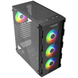 Case Twisted Mind Titan Glass Mid Tower -Black