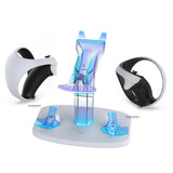Playstation VR2 Bundle with Dobe Accessories: VR Console + Silicon Pad + Storage Case + Charging Stand