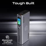 باور بانك بروميت سعة عشرين ألف مللي أمبير بقدرة مئة وثلاثين واط بتصميم ألمنيوم نحيف مع توصيل طاقة وشاشة عرض تي إف تي باللون الأسود