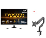 Twisted Minds 23.8inch ,Flat, FAST IPS, 0.5 MS, HDMI2.0 Gaming Monitor - TM24FHD180IPS With Free Monitor Stand