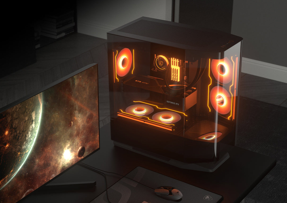 كومبيوتر العاب معالج رايزن 9 نوع 9950X3D, كرت شاشة RTX 5080, رام 64GB DDR5