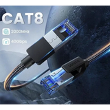 UGREEN Cat8 Pure Copper Ethernet Cable Braided 10m (Black)