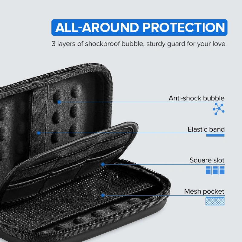 يوجرين حقيبة تخزين للهارد ديسك بحجم كبير - إل بي 128