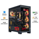 Custom Gaming PC Intel Core i5-14400F, RTX 5060 8GB, RAM 16GB DDR5 5600MHz, 1TB NVMe SSD, With Luffy Edition Combo (Keyboard - Mousepad - Mouse - Mug - Phone Stand) & Pyramid Gift Set