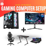 باقة الألعاب الكاملة – i7-14700F / RTX 5060 Ti / رام 32GB + شاشة 300Hz + كرسي + طاولة + كومبو ملحقات