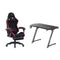 Gaming Furnuture Bundle Offer: Gamax Z5-1160 Carbon Fiber Gaming Table + Oartex Model LD035 Gaming Chair (Installation Not Included)