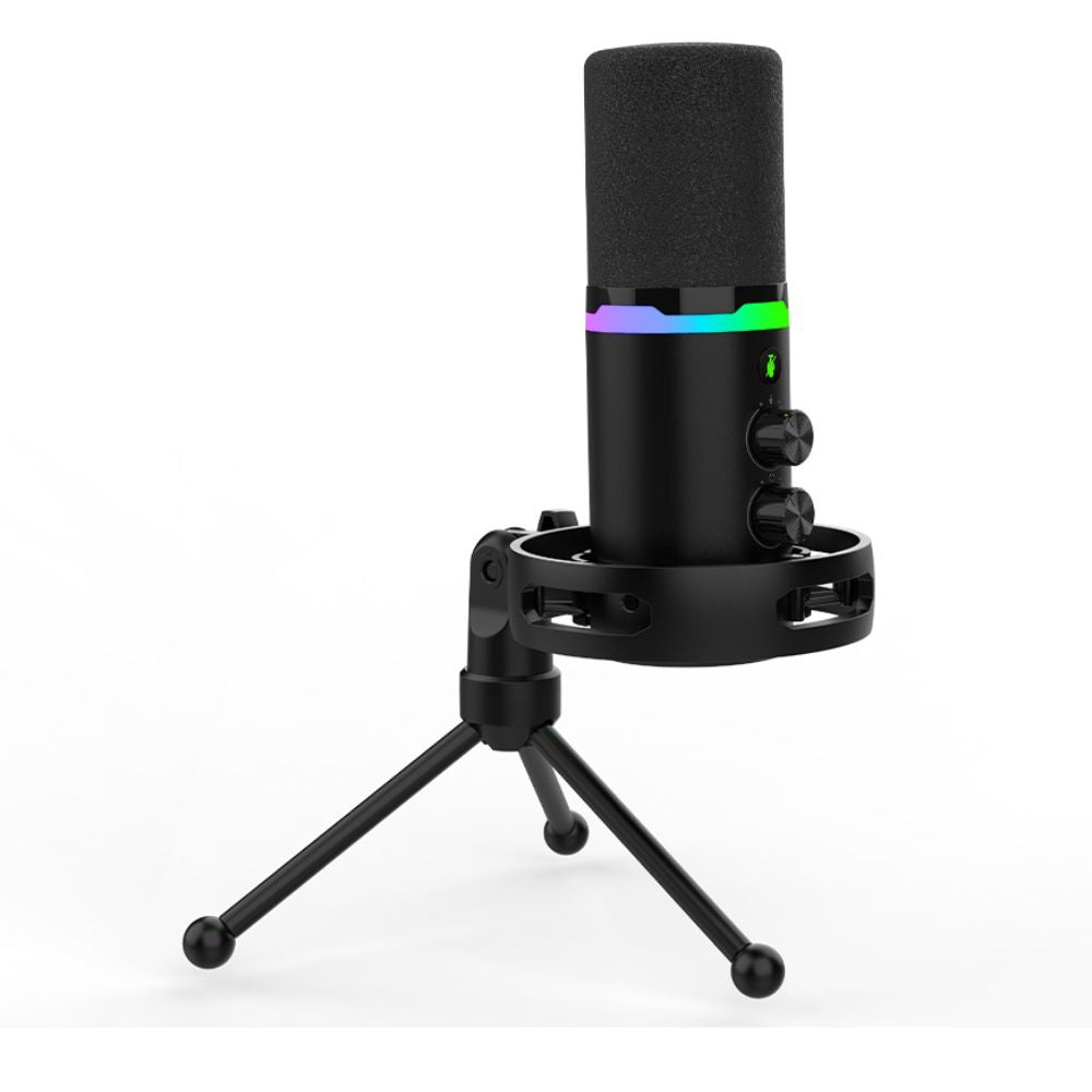 ميكروفون ألعاب ديناميكي سادِس أبيكس أول SA-M02 بإضاءة RGB – أسود