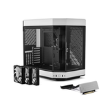 HYTE Y60 Dual Chamber Panoramic Tempered Glass ATX Case With 3 Fans - White