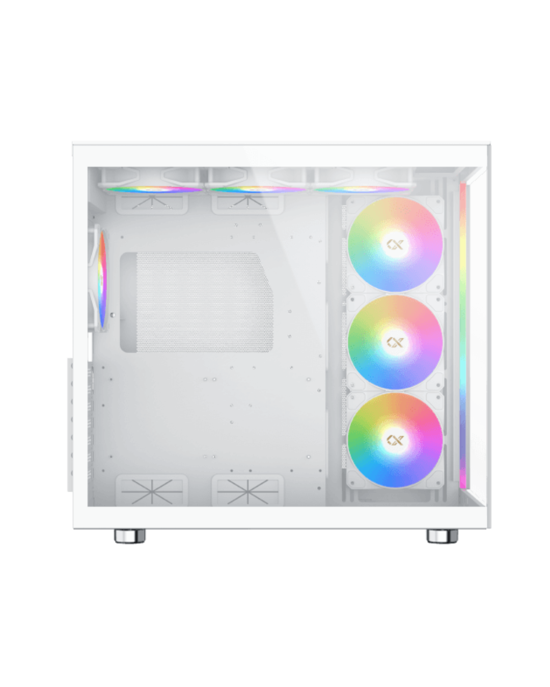 كيس كمبيوتر XIGMATEK AQUA ULTRA AIR ARCTIC ARGB ATX – أبيض
