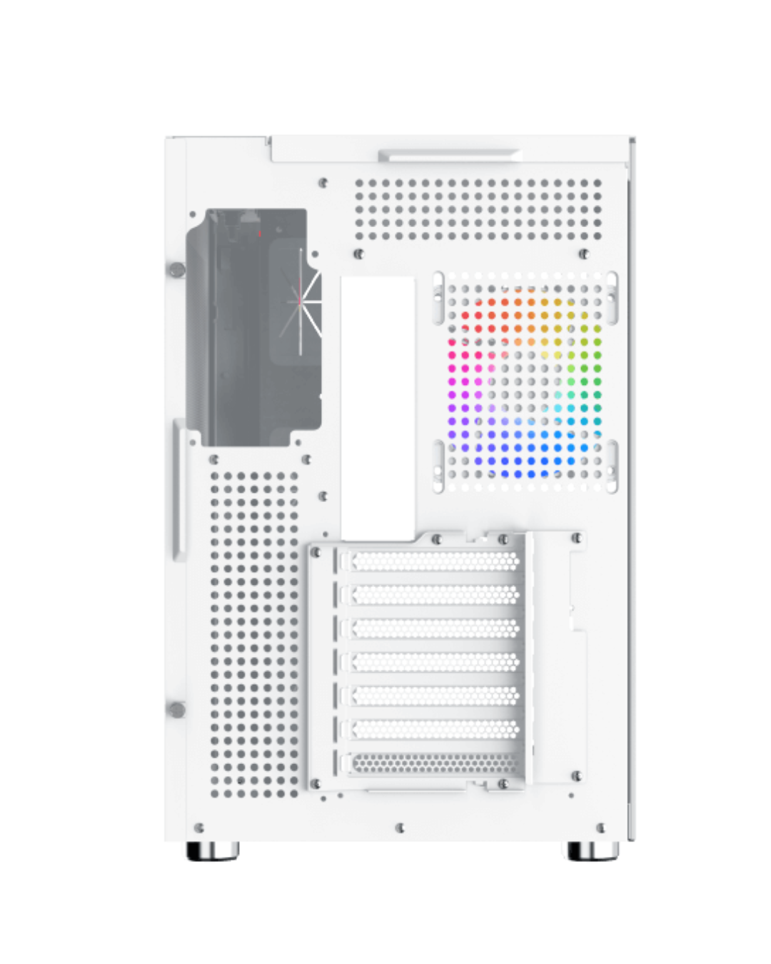 كيس كمبيوتر XIGMATEK AQUA ULTRA AIR ARCTIC ARGB ATX – أبيض