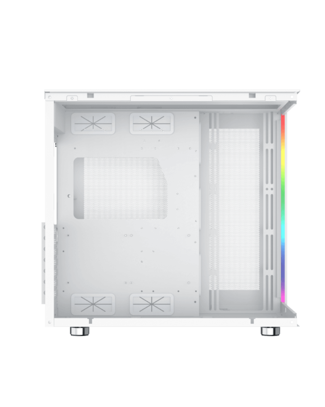 كيس كمبيوتر XIGMATEK AQUA ULTRA AIR ARCTIC ARGB ATX – أبيض
