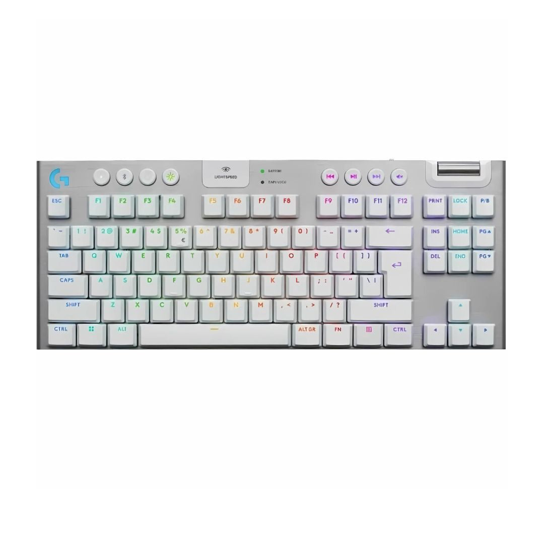 لوحة مفاتيح الألعاب اللاسلكية Logitech G915 X Lightspeed TKL – أبيض