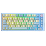 Sades Skyblade 82 82 Key Compact layout  75% with immersive RGB & Multi-Function Knob Wireless mechanical Gaming keyboard - Blue