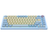 Sades Skyblade 82 82 Key Compact layout  75% with immersive RGB & Multi-Function Knob Wireless mechanical Gaming keyboard - Blue