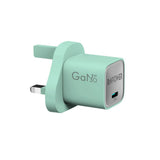 راف باور RP-PC1056 ميني شاحن USB-C GaN بقوة 30 واط اخضر— RP-PC1056G