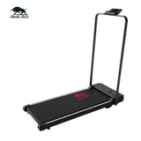 Black Bull Treadmill with Vibration Function, Handrail & App | 2HP Peak Motor, 1–8 km/h, 100kg Capacity