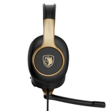 Sades Upower Wired Gaming Headset - Gold (SA-703)