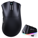 ATTACK SHARK V3PRO Ultra-Light Tri-Mode Gaming Mouse with Charging Dock Up to 25,000 DPI - Black