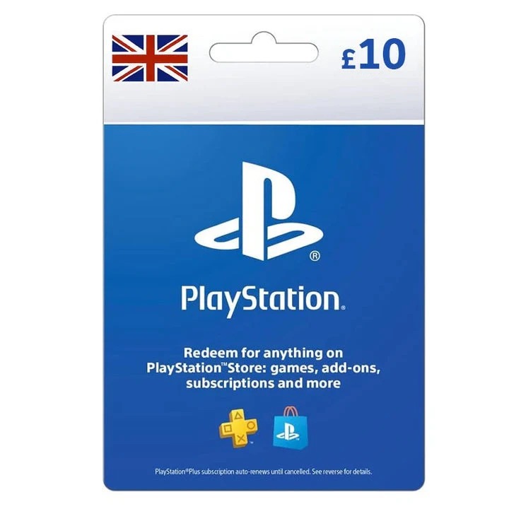 سوني بطاقة هدايا بلايستيشن / PSN بقيمة 10£ – حساب بريطاني (تسليم فوري عبر SMS)