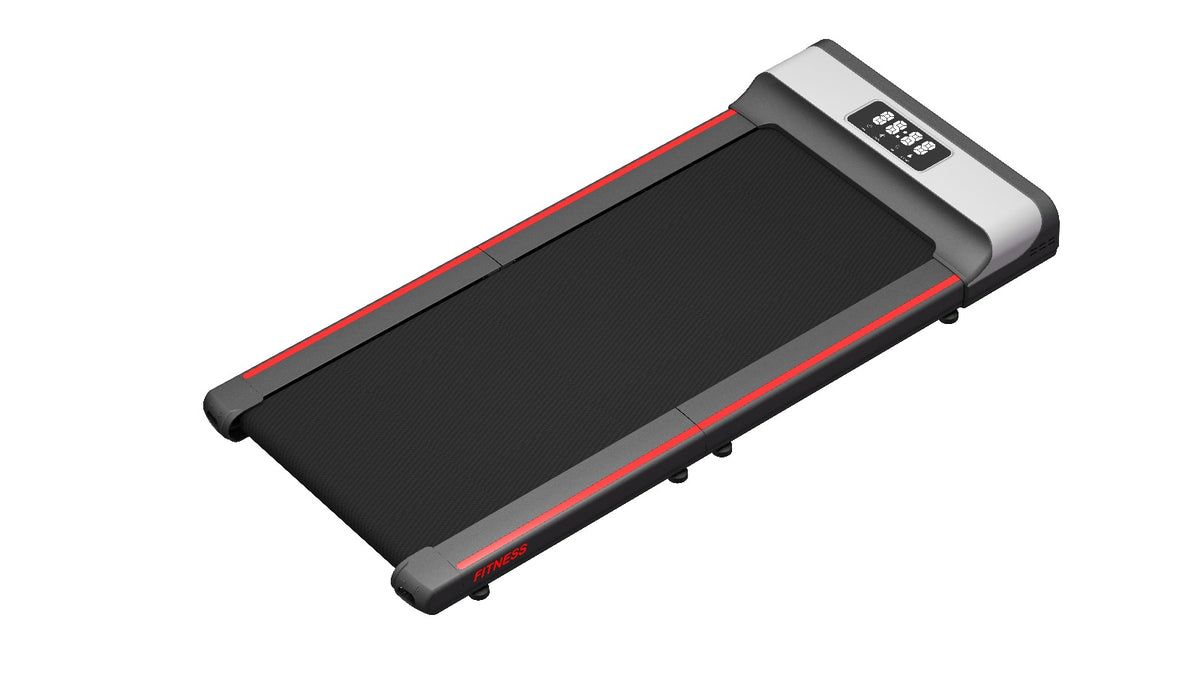 Foldable 2-in-1 Electric Treadmill with LED Display and Remote Control UMWP104 - Black