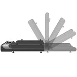 Foldable 2-in-1 Electric Treadmill with LED Display and Remote Control UMWP104 - Black