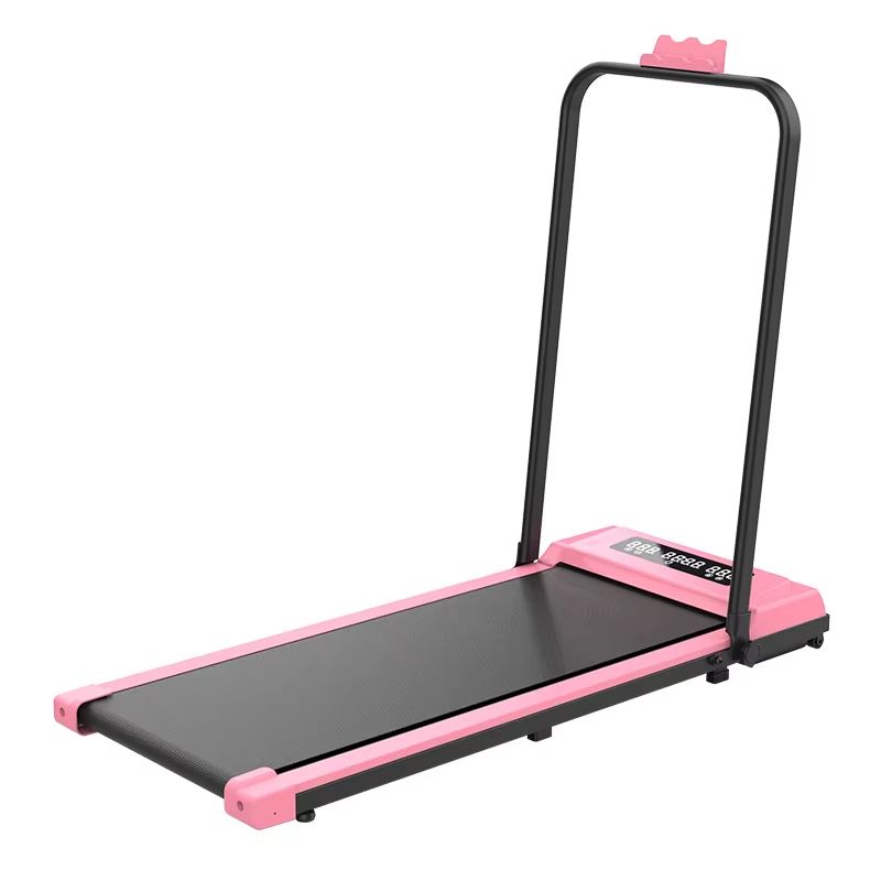 Foldable 2-in-1 Electric Treadmill with LED Display and Remote Control UMWP104 - Pink