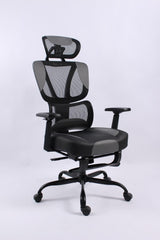 BLACK BULL Mesh Office and Gaming Chair With Footrest , Adjustable Headrest Up & Down with 3D armrest