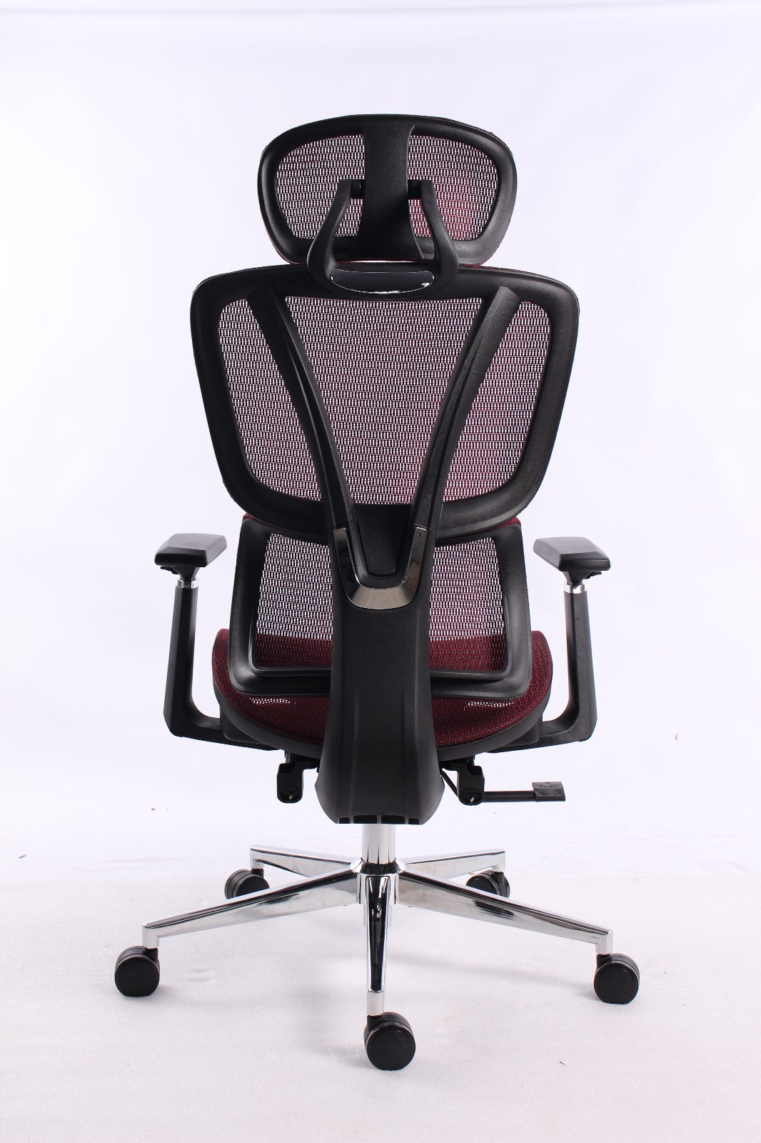 Black Bull UMGC6001 mesh office and gaming Chair With footrest , adjustable Headrest up & down  3D armrest  , load weight: 130kg , Black / Red (Assembly not Included)