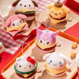 Sanrio characters Burger Series Plush Relaxing Toy (Blind Box) selling per piece - 25MR-002 Selling per Piece