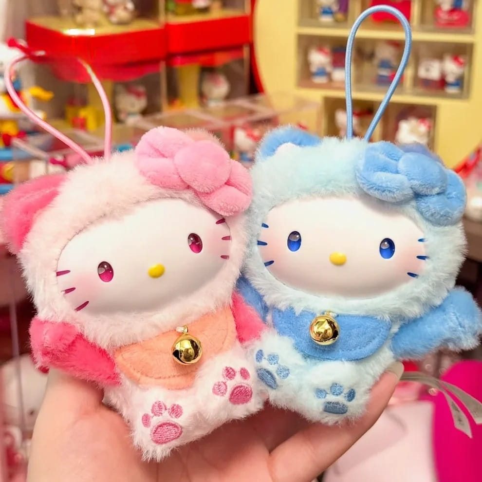 Hello Kitty Style Meow Blessing Series Plush Relaxing Toy Mi - 3.15 inch (Blind Box) selling per piece - 25MR-018