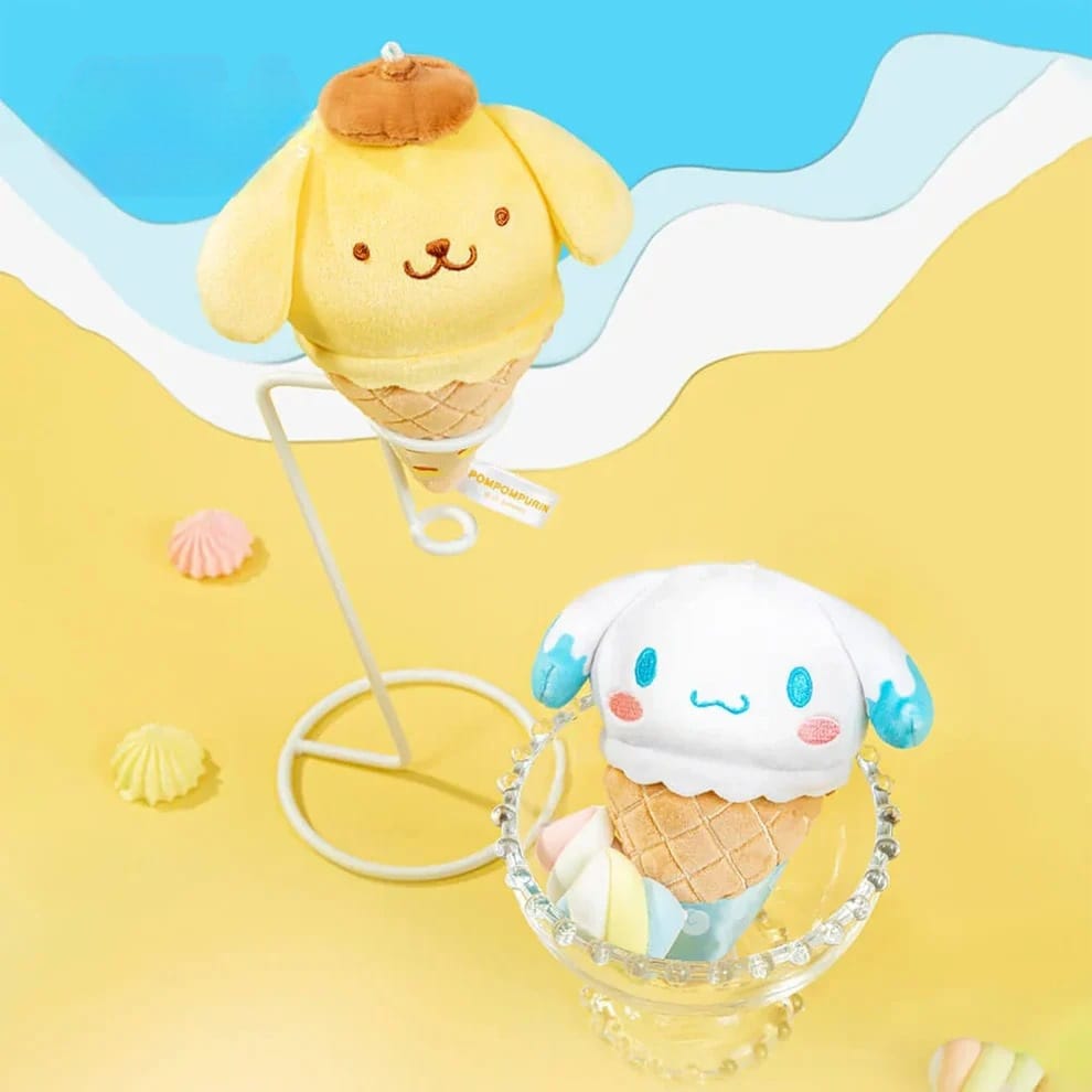 Sanrio characters Ice Cream Cone Series Plush Relaxing Toy (Blind Box) selling per piece - 25MR-005