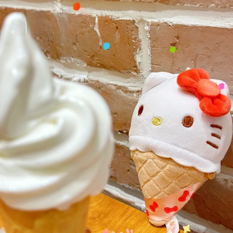 Sanrio characters Ice Cream Cone Series Plush Relaxing Toy (Blind Box) selling per piece - 25MR-005