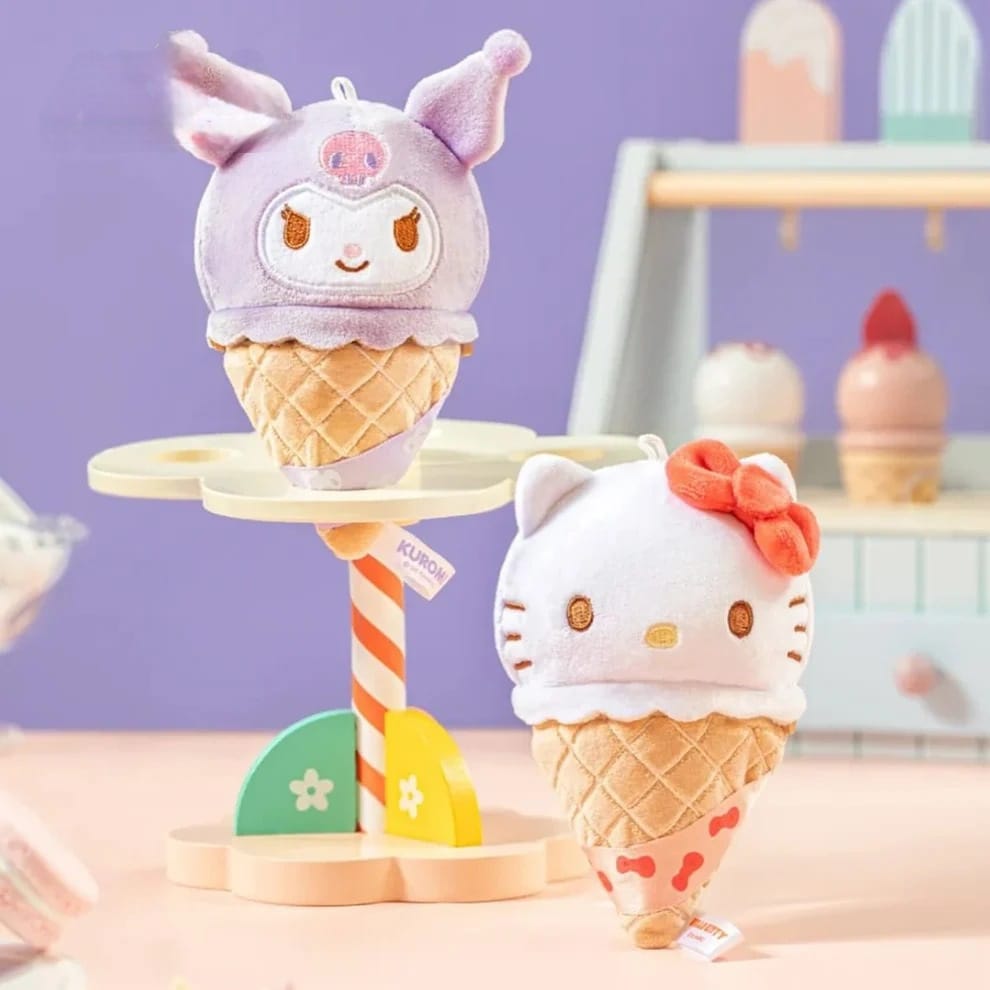 Sanrio characters Ice Cream Cone Series Plush Relaxing Toy (Blind Box) selling per piece - 25MR-005