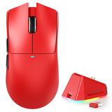 ATTACK SHARK X11 63g UltraLight Wireless Gaming Mouse with Charging Dock - Red