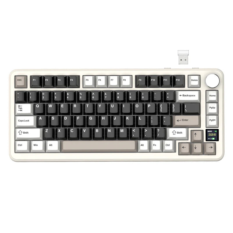 لوحة مفاتيح ميكانيكية ATTACK SHARK X85PRO بنظام Tri-mode مع هيكل Gasket - 75%