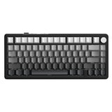 لوحة مفاتيح ميكانيكية ATTACK SHARK X85 بتصميم 75% مع اتصال Tri-Mode وتركيب Gasket-Mounted - Gradient Black White Jade Switch