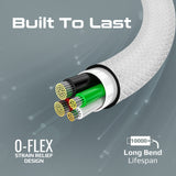 Promate xCord-CC High Tensile Strength Data & Charge USB-C Cable 1 Meter - White