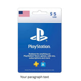 Sony Playstation / PSN Gift Card 5$ - USA (SMS Delivery)