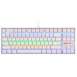 كيبورد الألعاب Redragon KUMARA K552W RGB TKL سلكي ميكانيكي (مفاتيح Blue) – أبيض