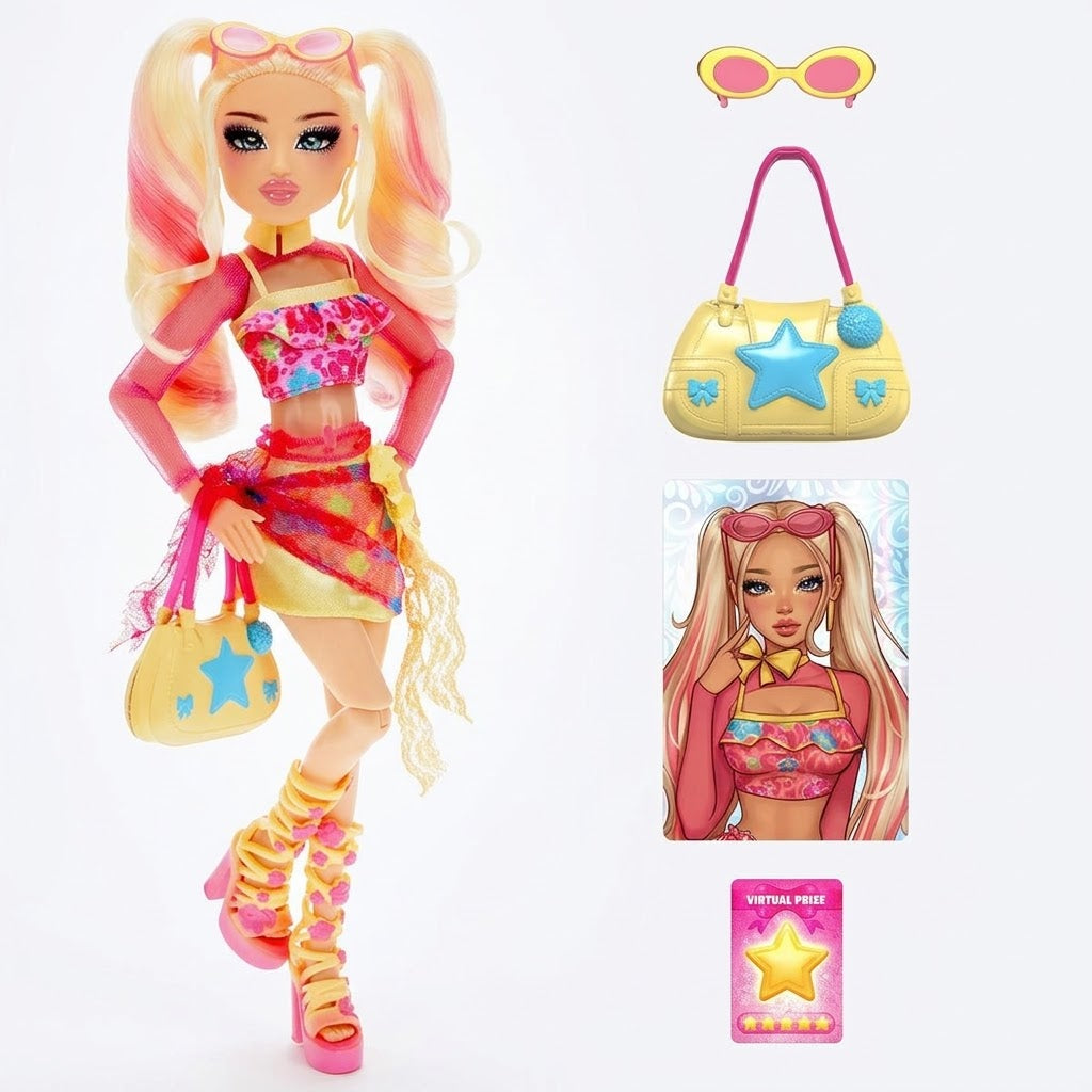DRESS TO IMPRESS - Fashion Doll - Bubble Gum Gal-FD4104