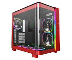 كيس كمبيوتر Montech King 95 Pro Mid Tower - احمر